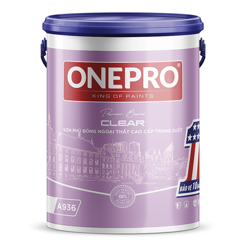 Sơn phủ bóng trong suốt ngoại thất cao cấp