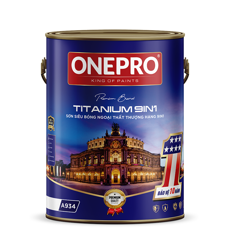 Sơn siêu bóng ngoại thất thượng hạng 9in1