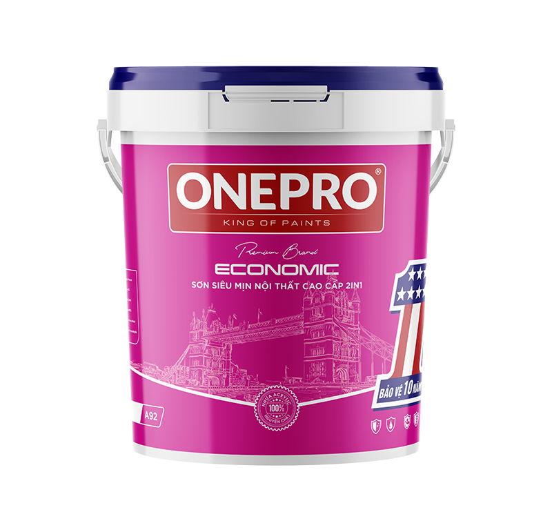 Sơn siêu mịn nội thất cao cấp 2 in 1